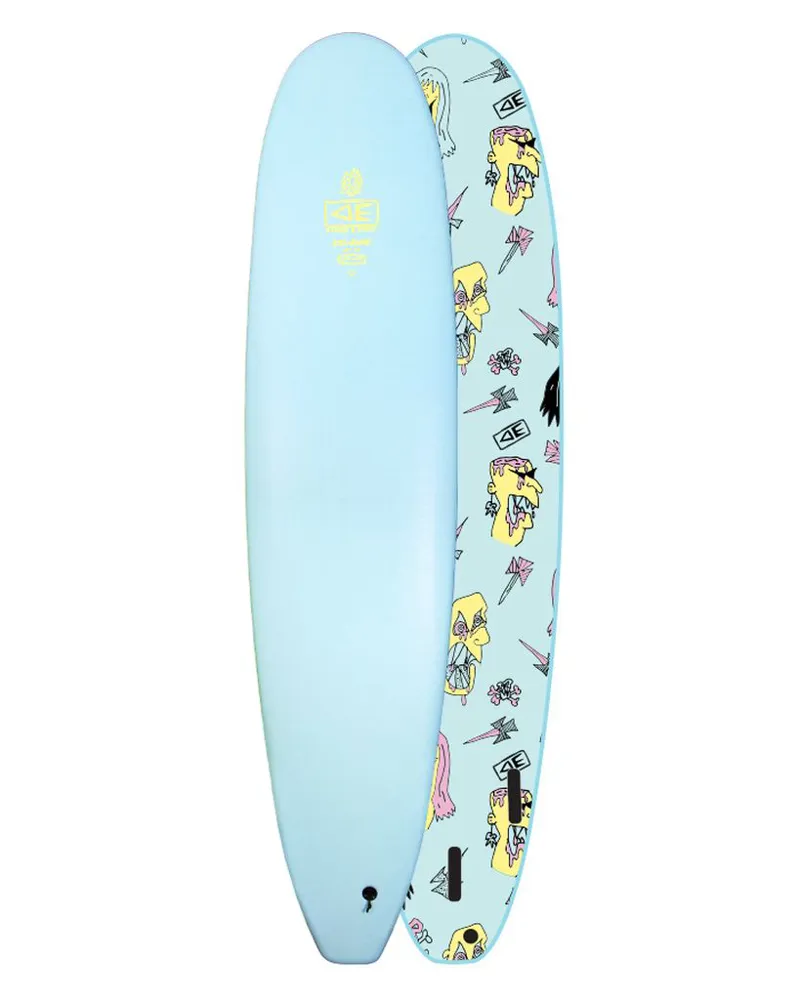 Ocean and Earth Ezi Rider 8ft 0 Brains Foam Surfboard 80L Brains Blue
